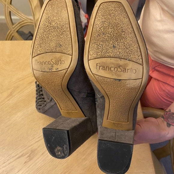 Franco sarto grey suede boots preowned - Picture 5 of 6